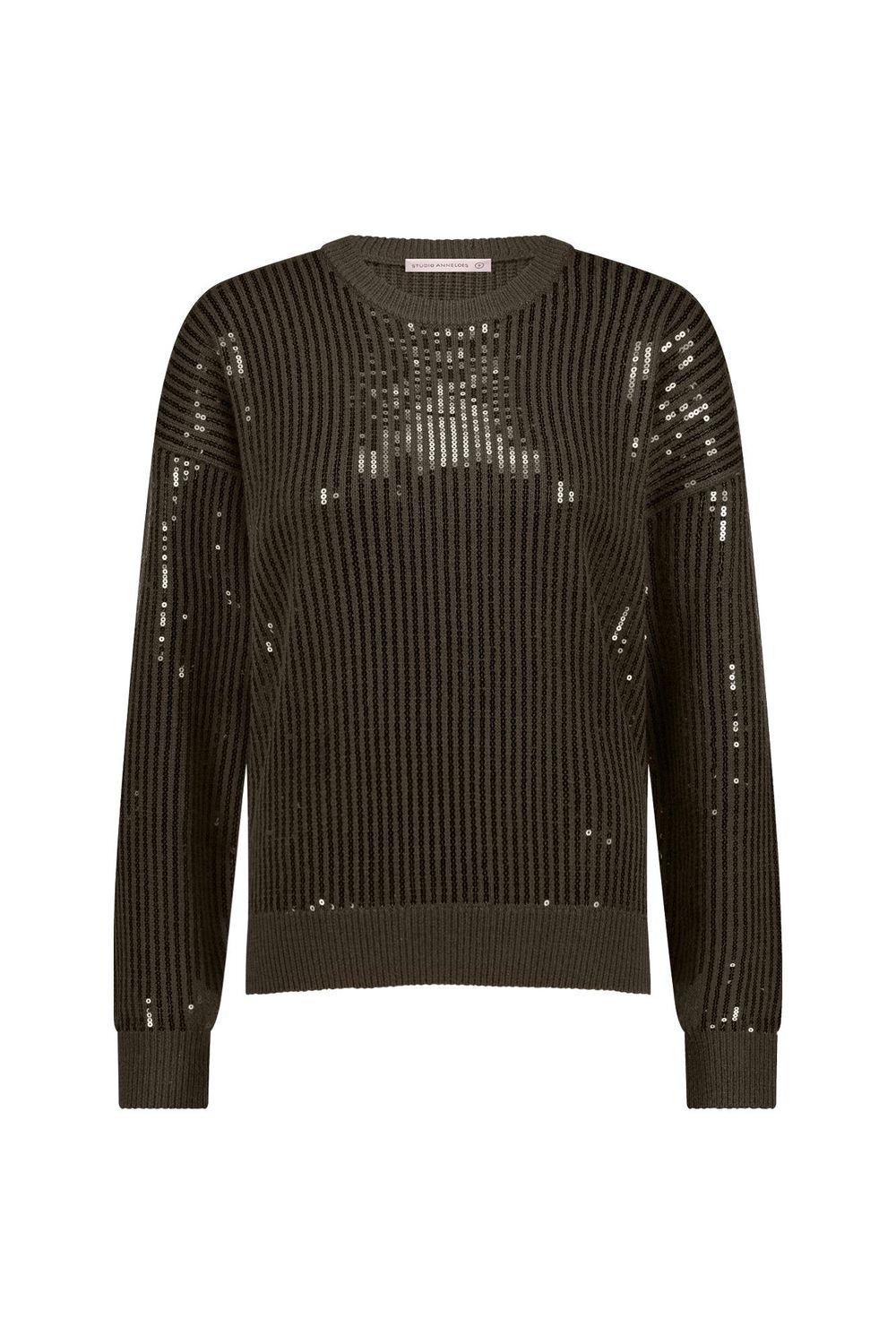 Studio Anneloes Shelby sequins pullover Groen 11909