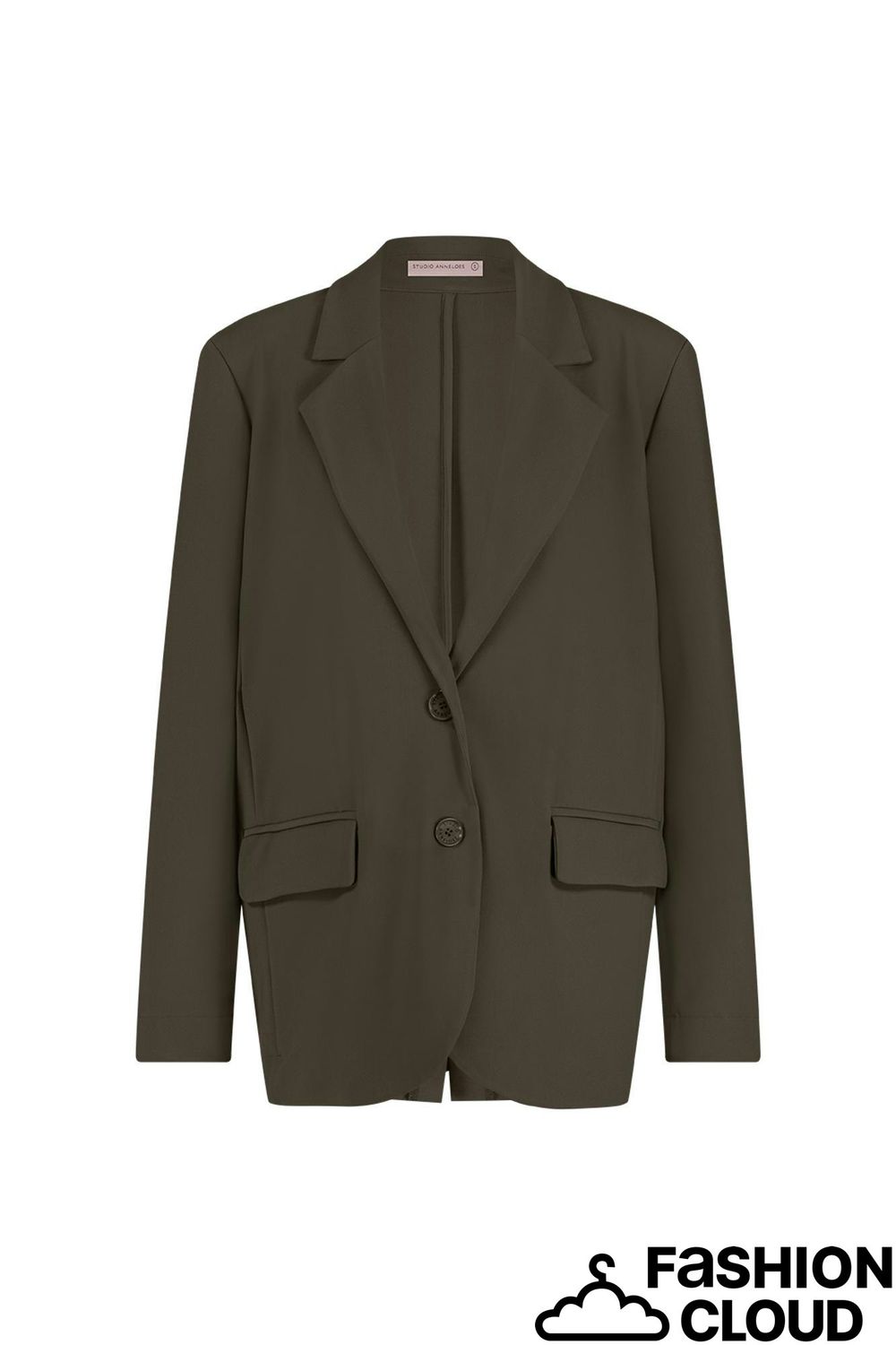 Studio Anneloes Camille bonded blazer Groen 11820
