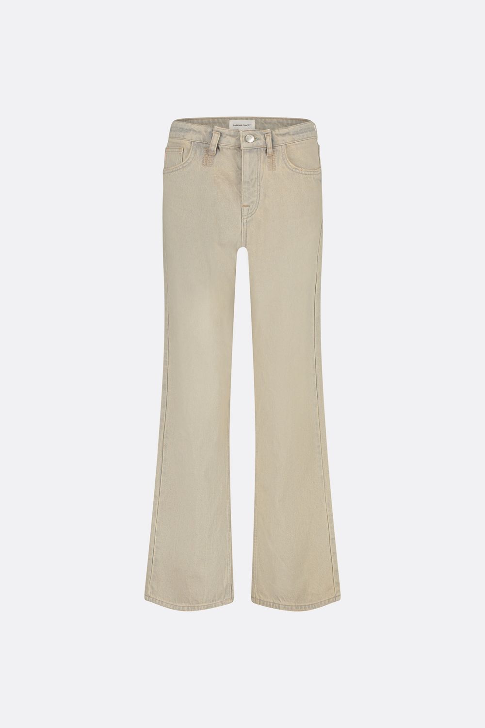 Fabienne Chapot Lucy Wide Leg Jeans Beige CLTJNS10AW24
