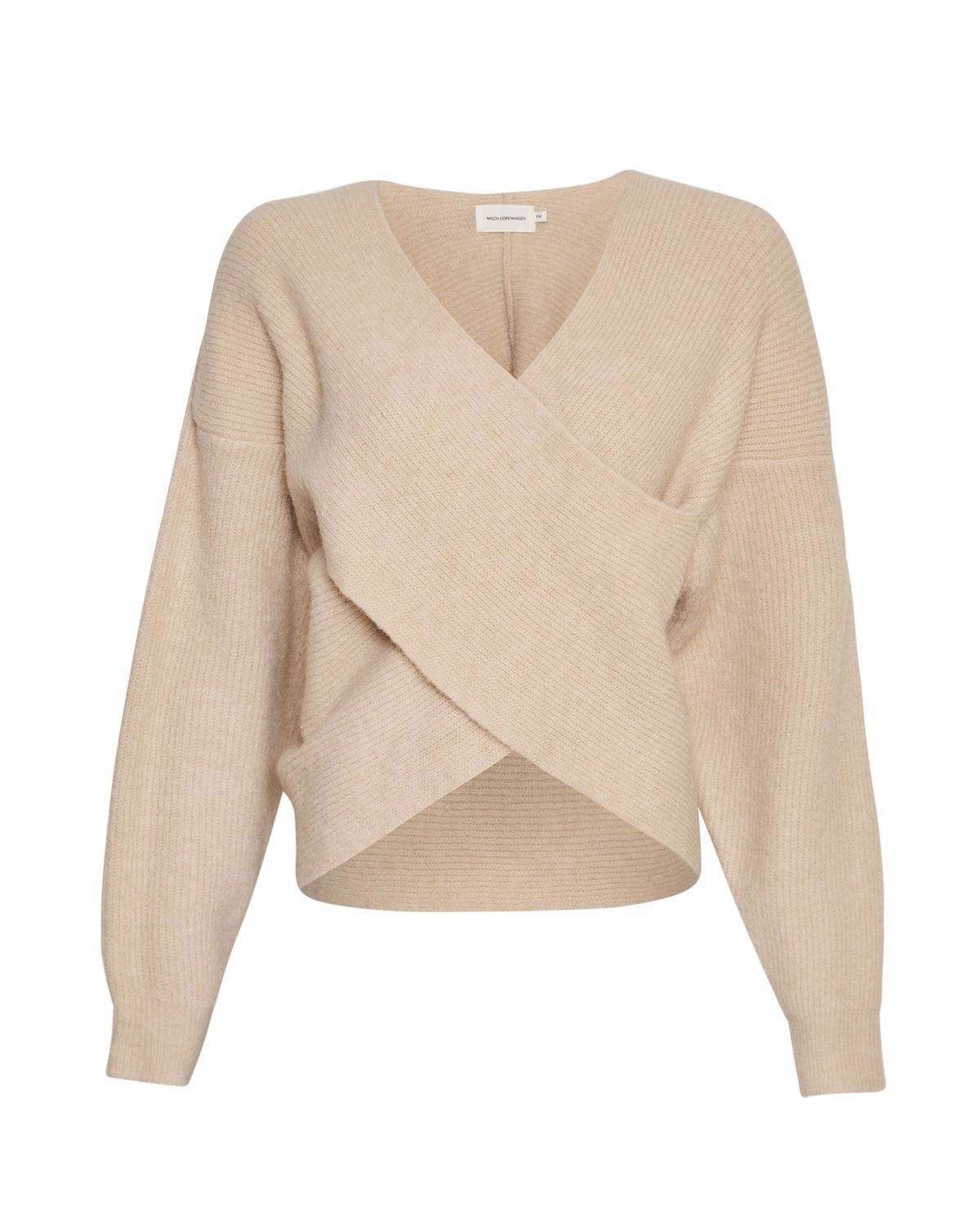 MSCH Copenhagen Zinelle Hope Wrap Pullover Ecru 18469