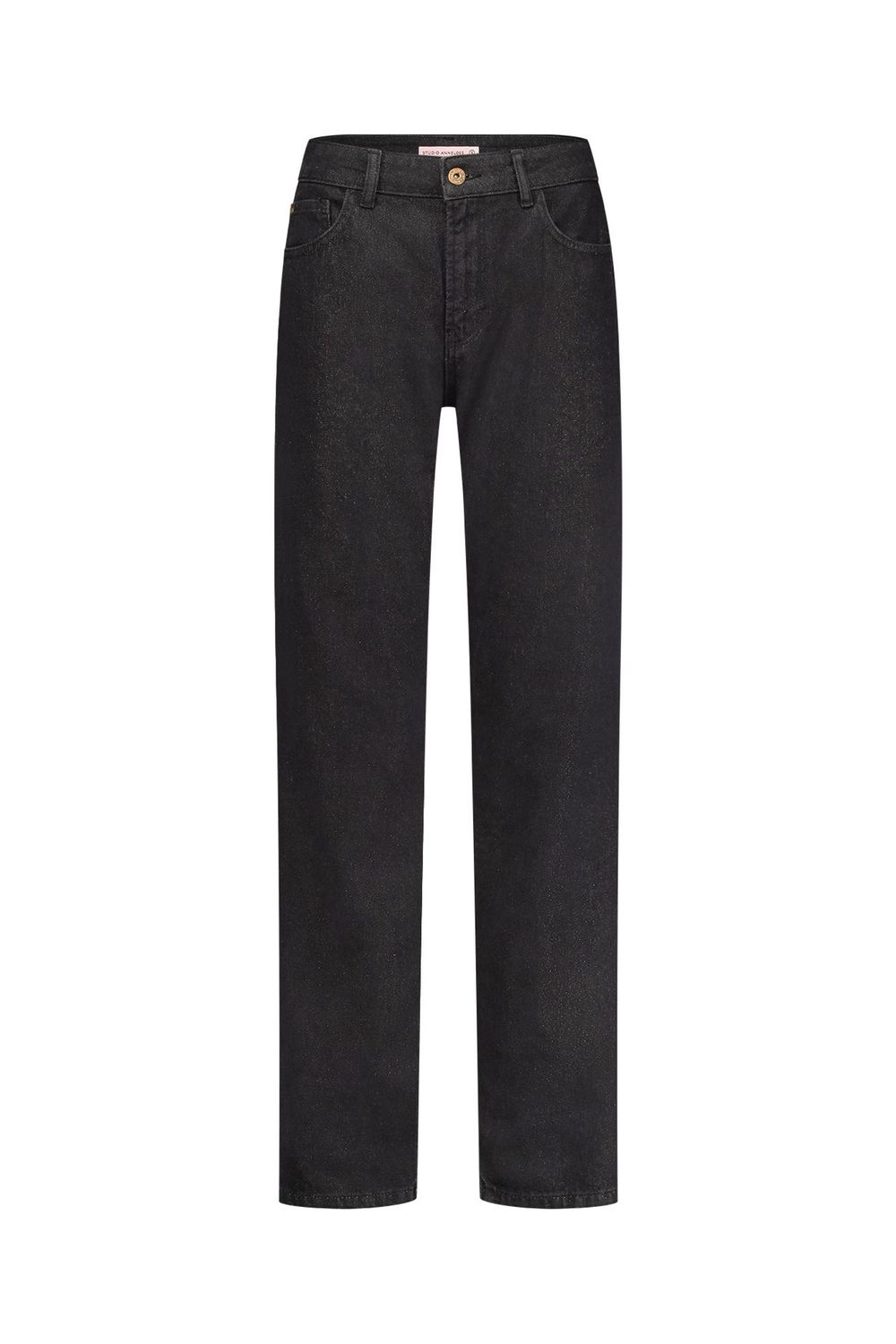 Studio Anneloes Ava gold trousers Zwart 12168