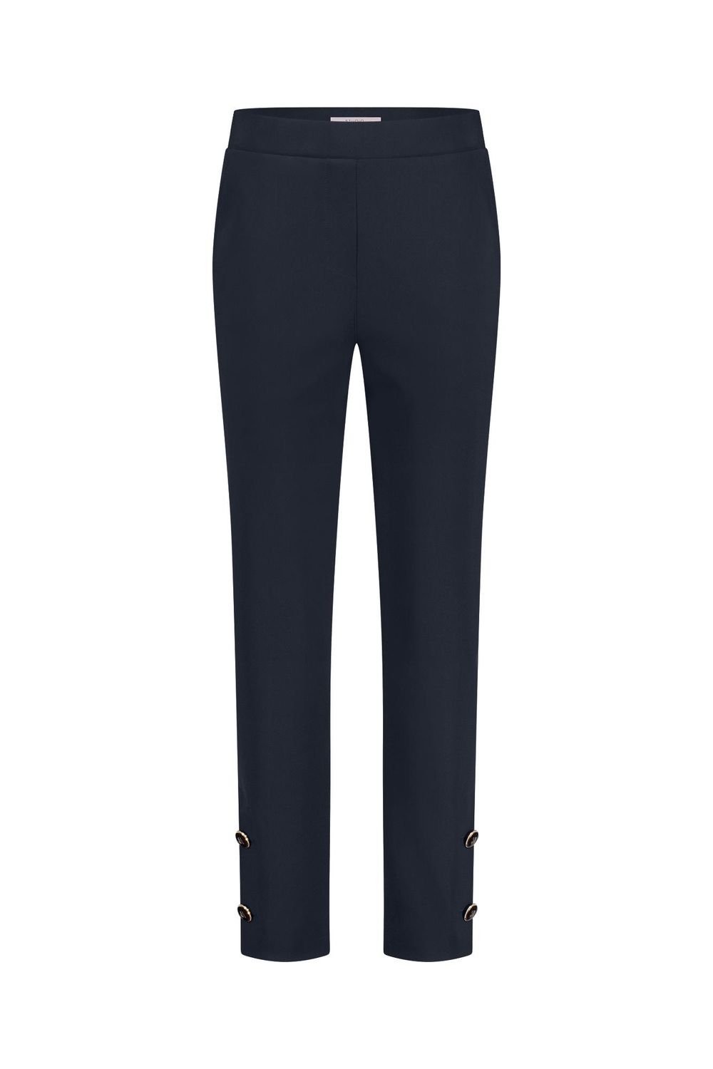 Studio Anneloes Ivory button trousers Blauw 12010