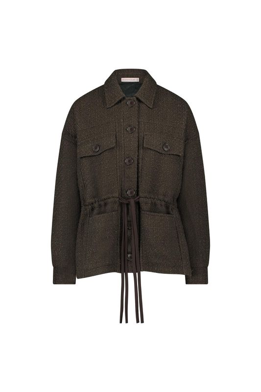 Studio Anneloes Desiree tweed jacket Bruin 12146
