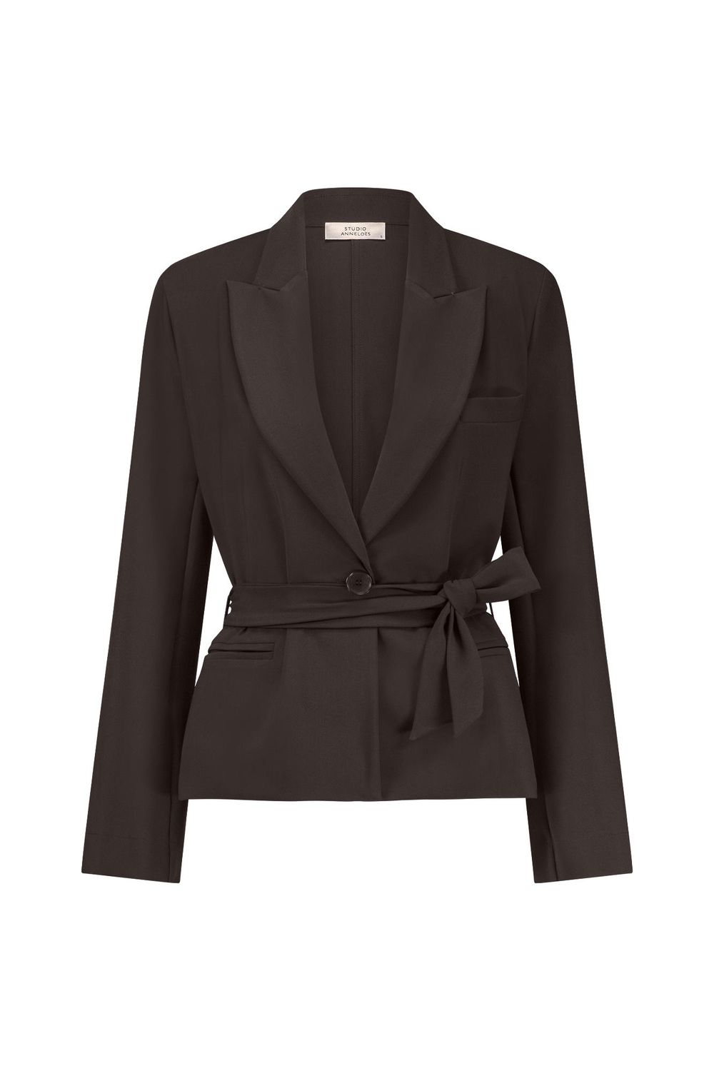 Studio Anneloes Lette bonded blazer Bruin 12129