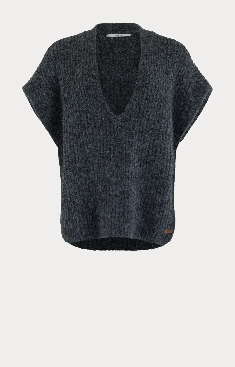 moscow 2102 Gilet gebreid Grijs 40-11-Sensible
