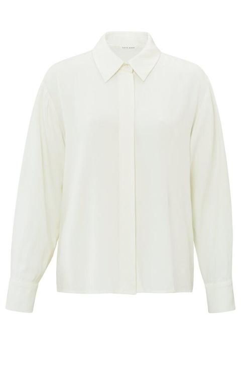 YaYa Cropped blouse Ecru 01-201123-410