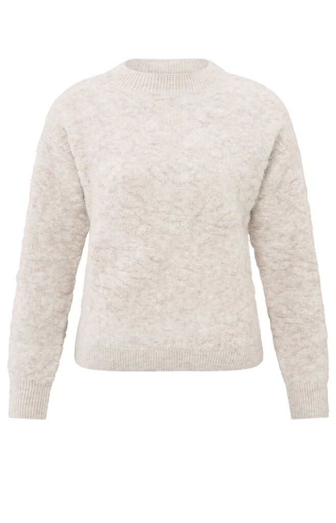 YaYa Flower jacquard sweater Grijs 01-000396-410