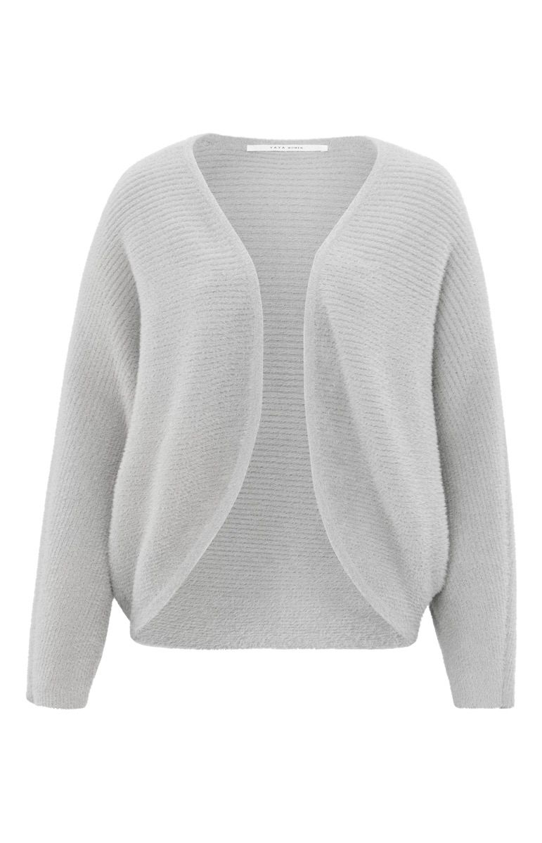 YaYa Fluffy rib bolero ls Grijs 01-010080-410