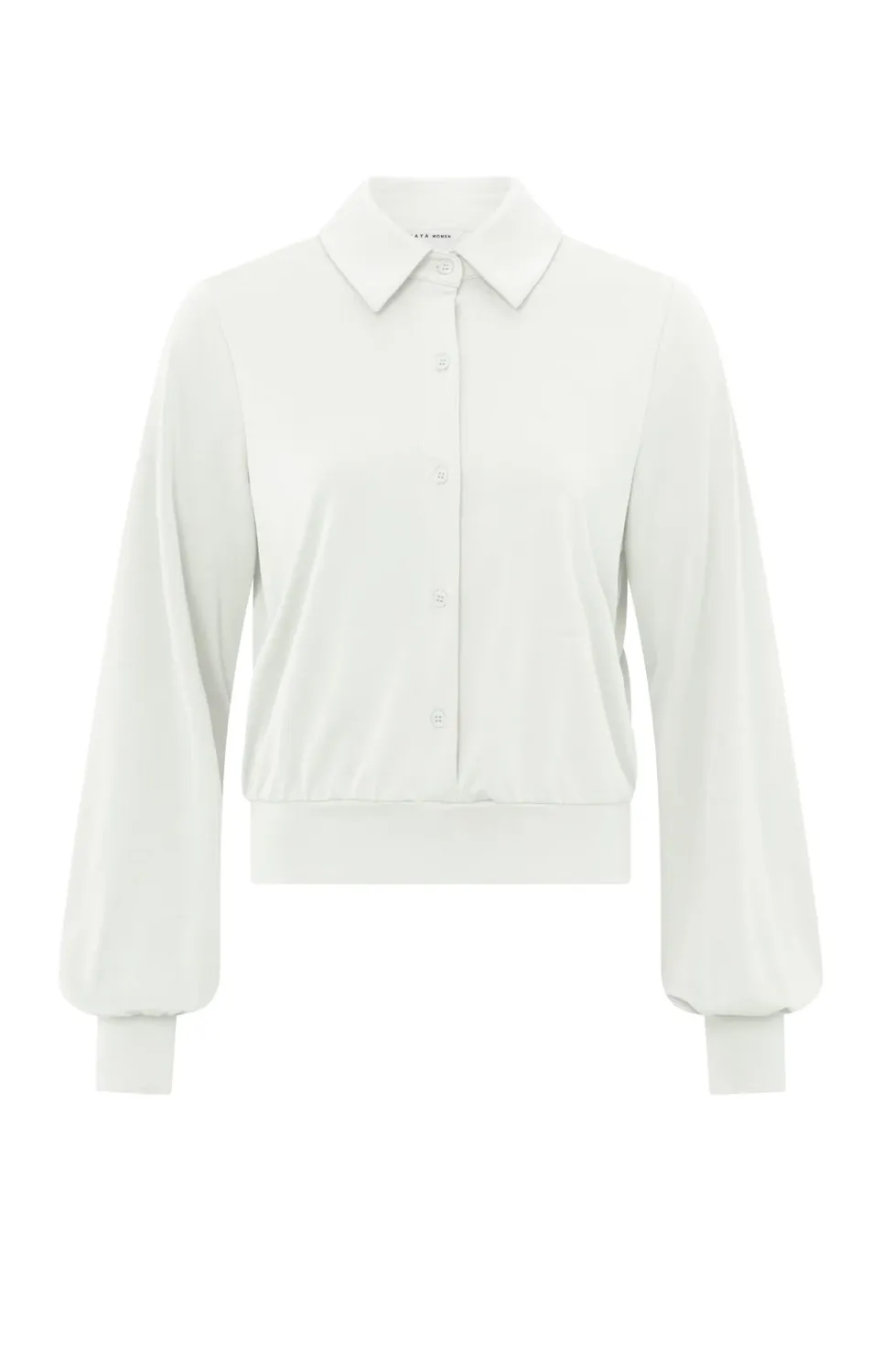 YaYa Jersey blouse top Ecru 01-709232-410