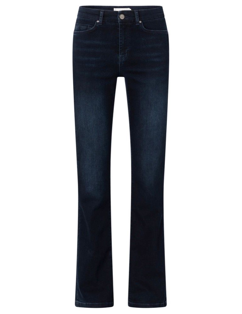 YaYa Mid waist flared denim - L34 Blauw 01-311069-410