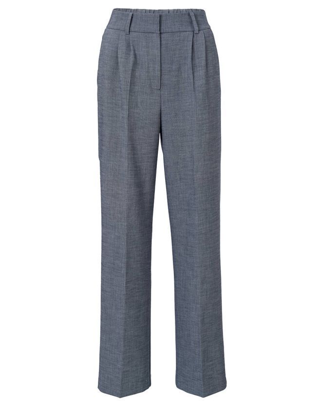 YaYa Woven wide leg trousers with p Blauw 01-301156-410