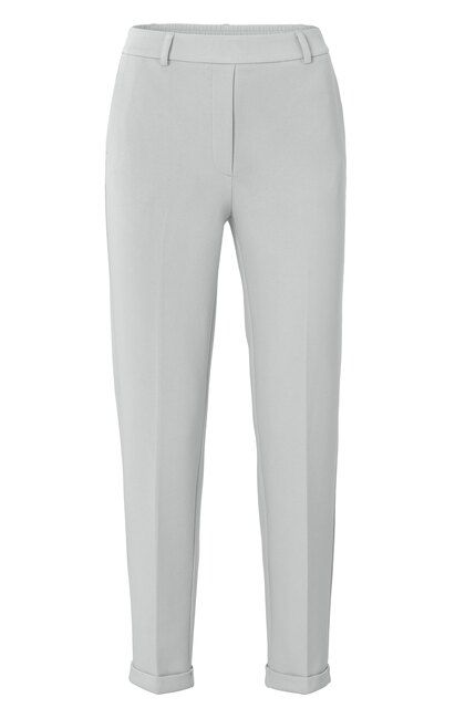 YaYa Straight scuba trousers Grijs 01-309168-501