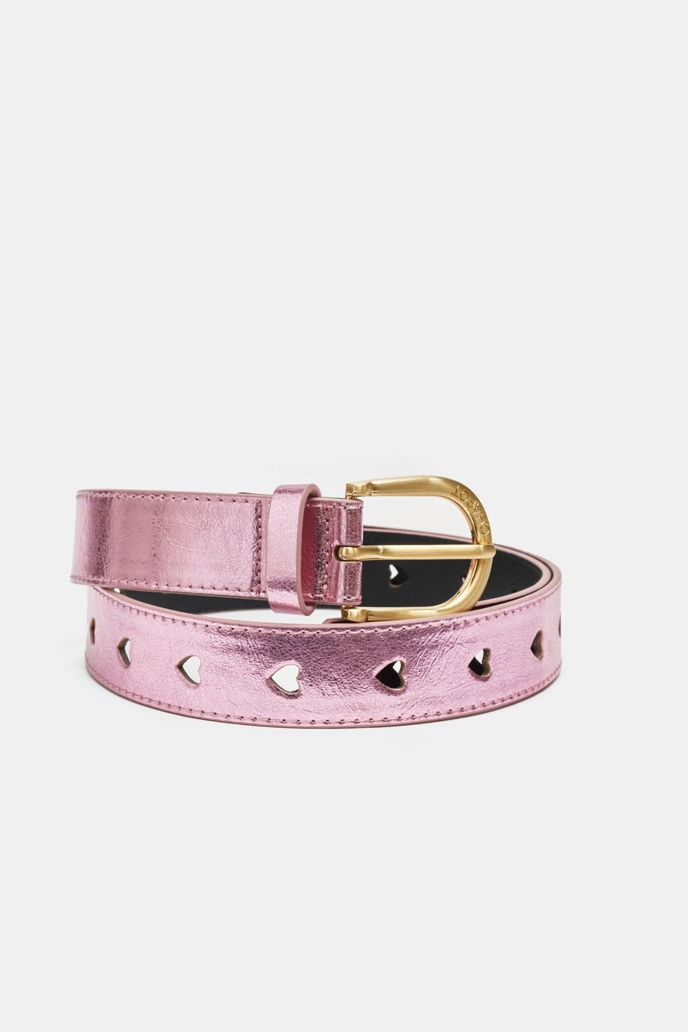 Fabienne Chapot Cut It Out Heart Belt Roze