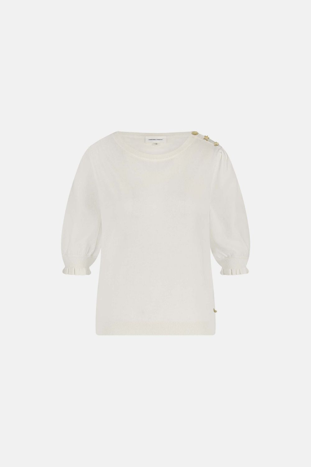 Fabienne Chapot Molly Short Sleeve Pullover Wit