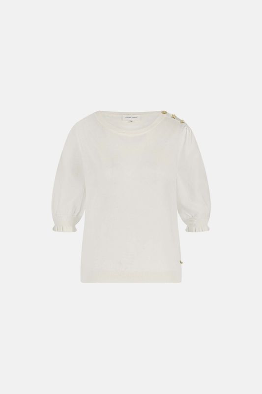 Fabienne Chapot Molly Short Sleeve Pullover Wit