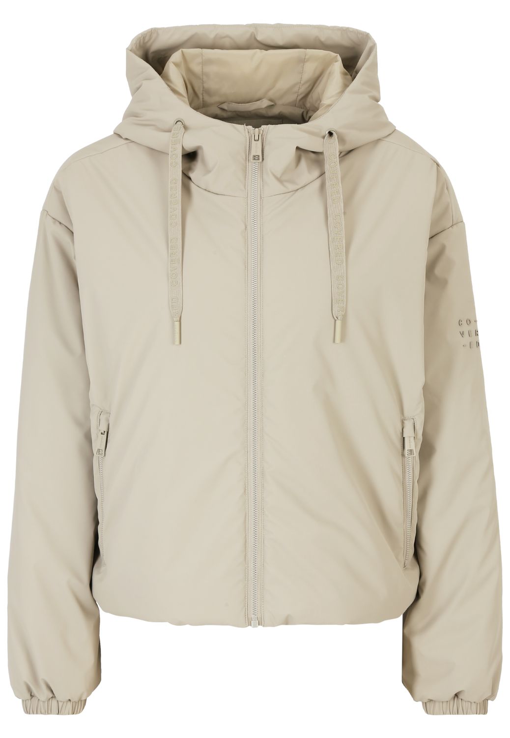 Covered ladies PU jacket - knitted L612FC P