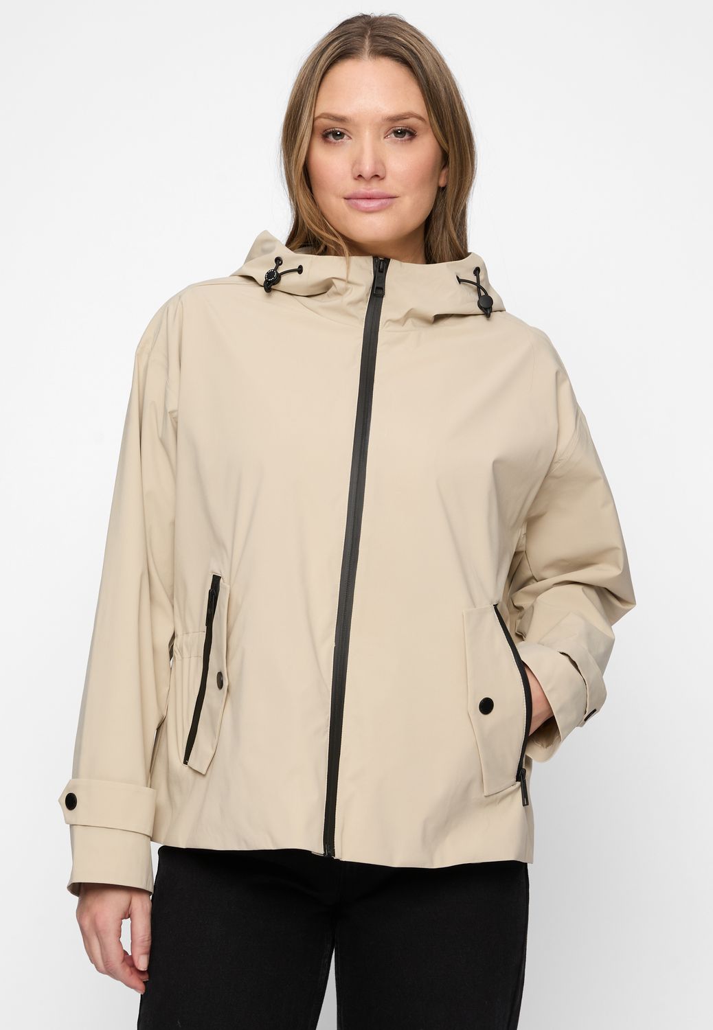 Covered GRS ladies jacket - woven L611CO FA Beige