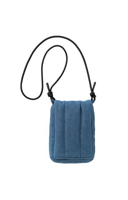 YaYa Padded Denim Iphone Bag Blauw