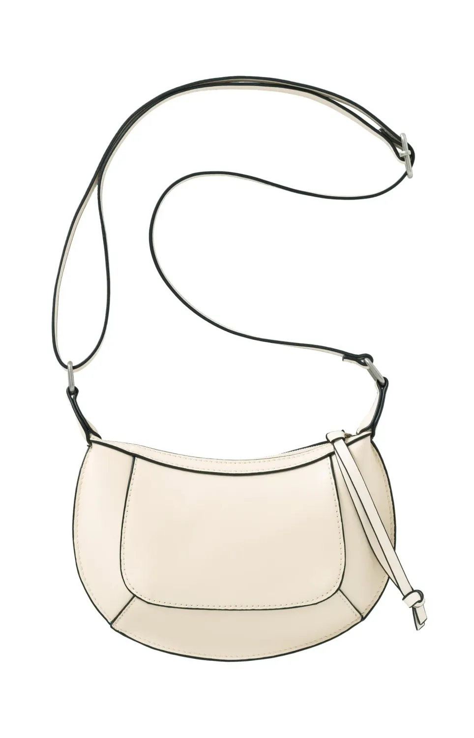 YaYa Small leather crossbody bag Wit