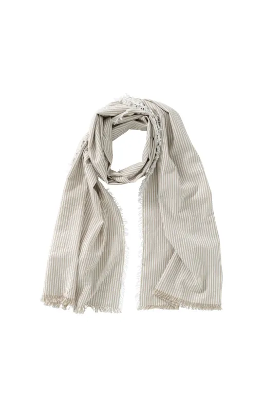 YaYa Stripe Scarf Grijs