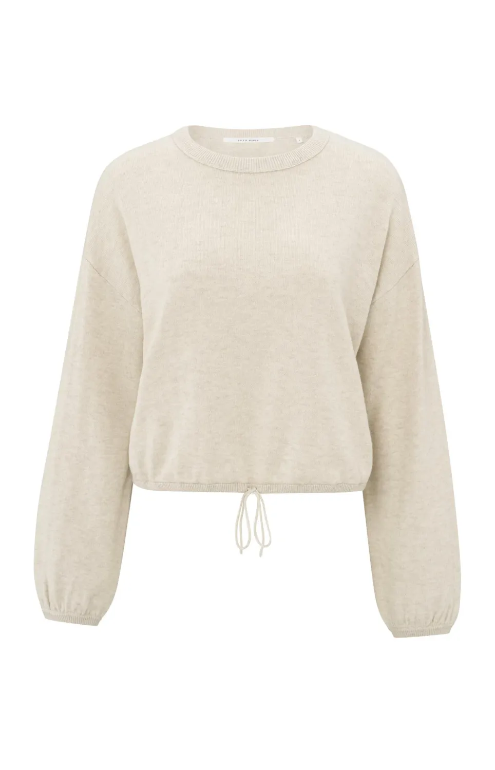YaYa Sweater with corded hem Beige