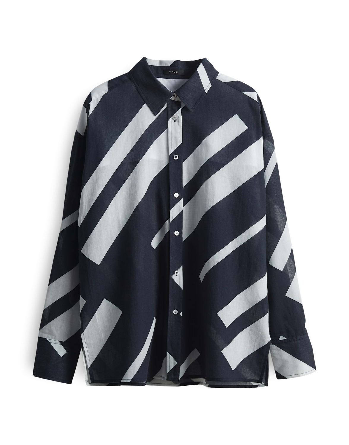 Opus Fenlo stripe Blauw