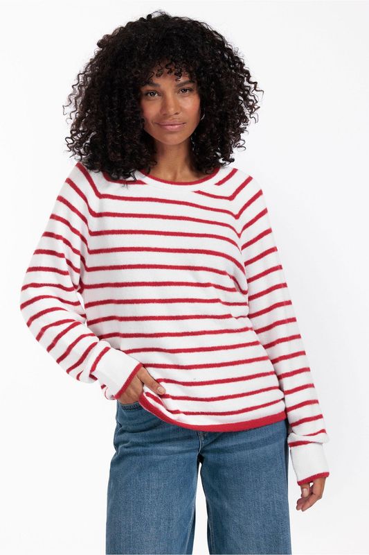 Studio Anneloes Josh stripe pullover Rood