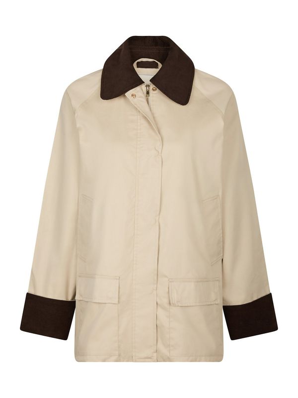 Neo Noir Anastacia Cord Jacket Ecru