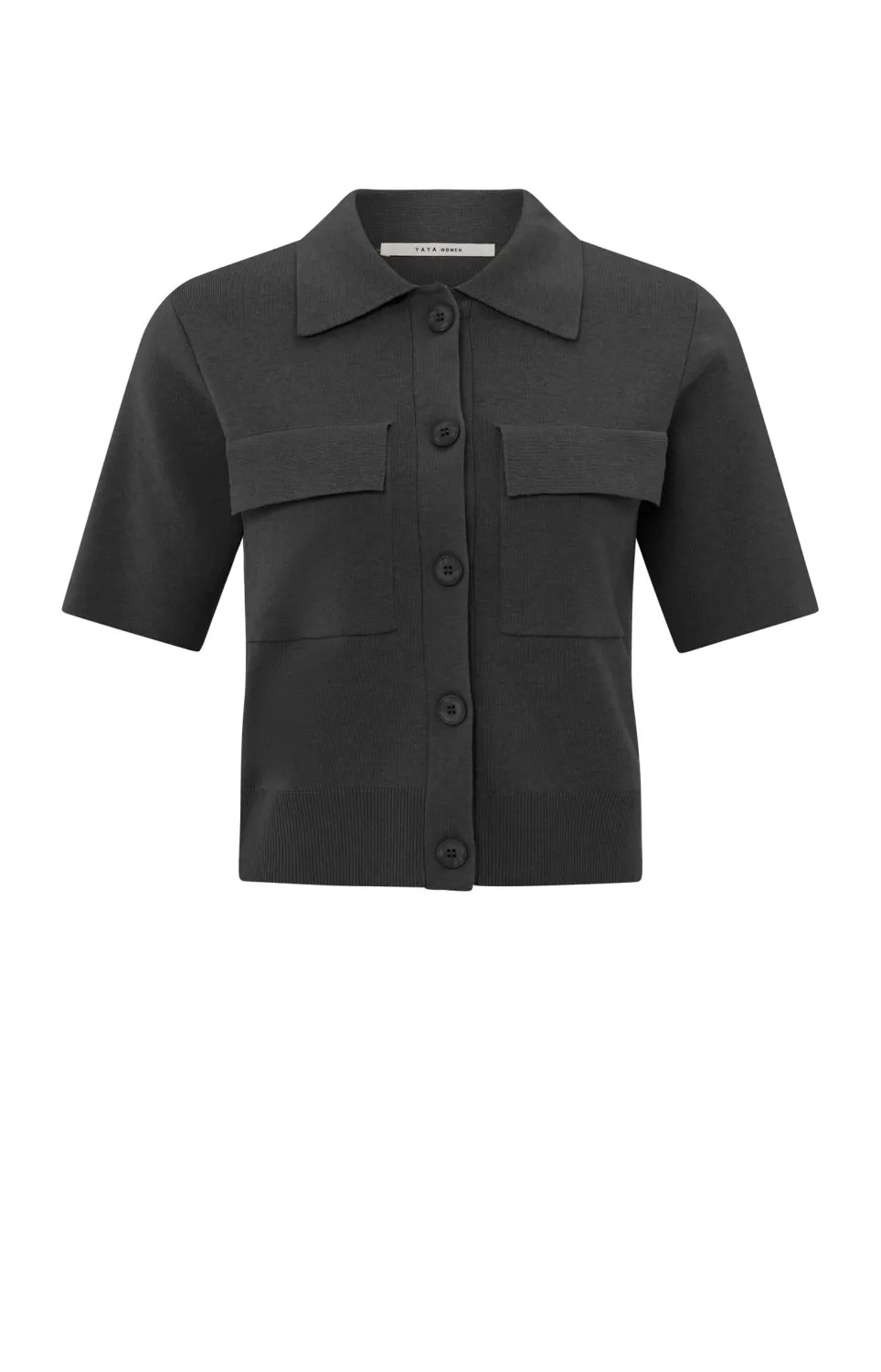 YaYa Cardigan with chest pockets Grijs