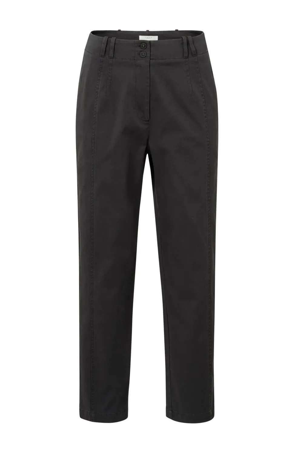 YaYa Cotton woven trousers Grijs