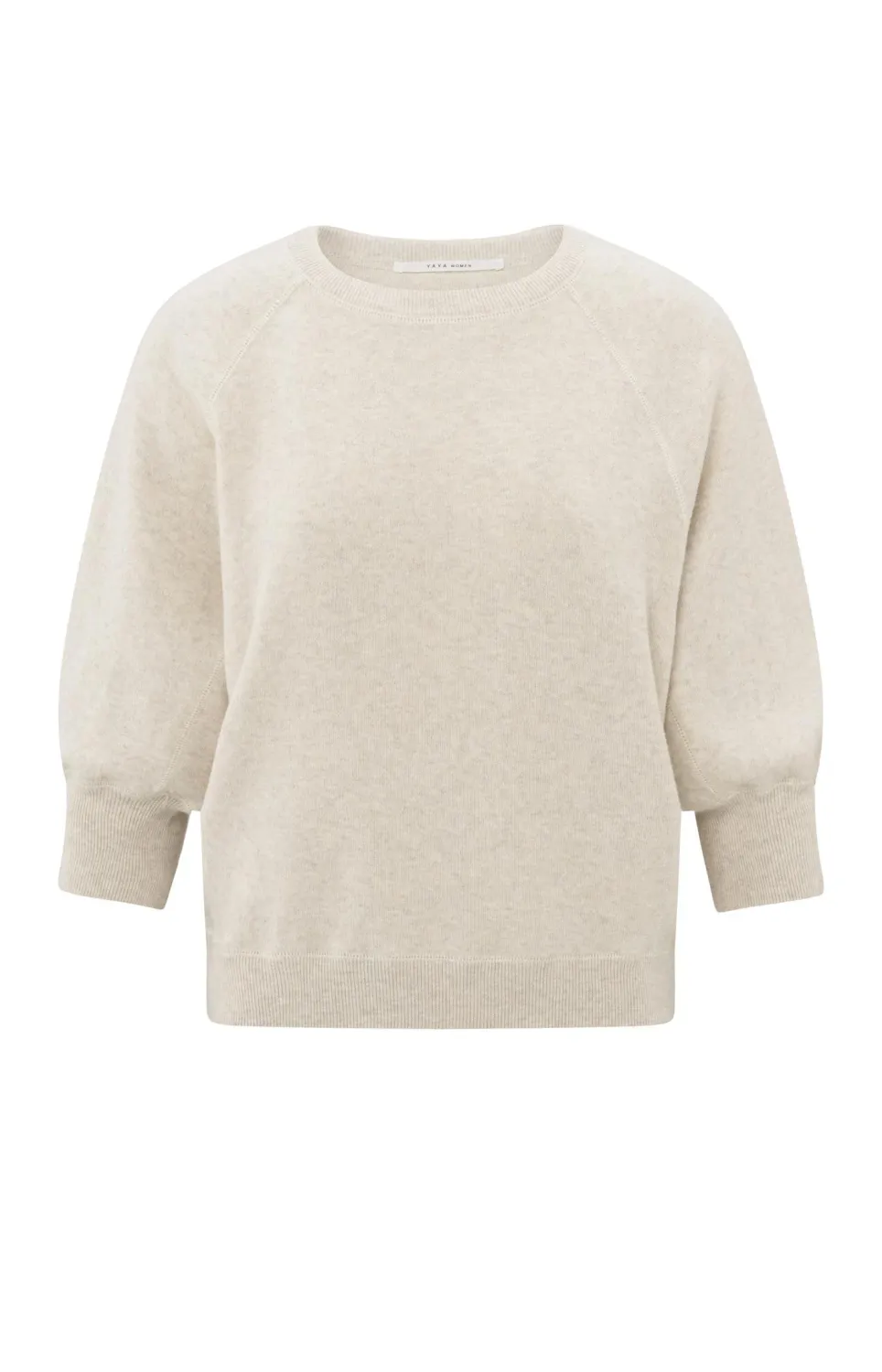 YaYa Sweater with raglan sleeves Beige