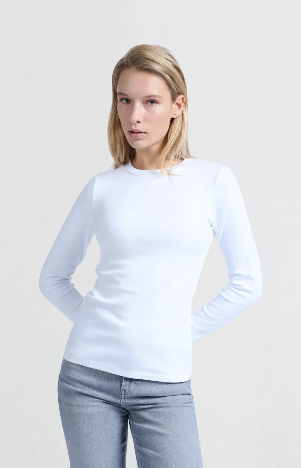 YaYa T-shirt with long sleeves Wit