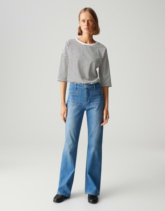 Opus Pants Melly fresh Blauw