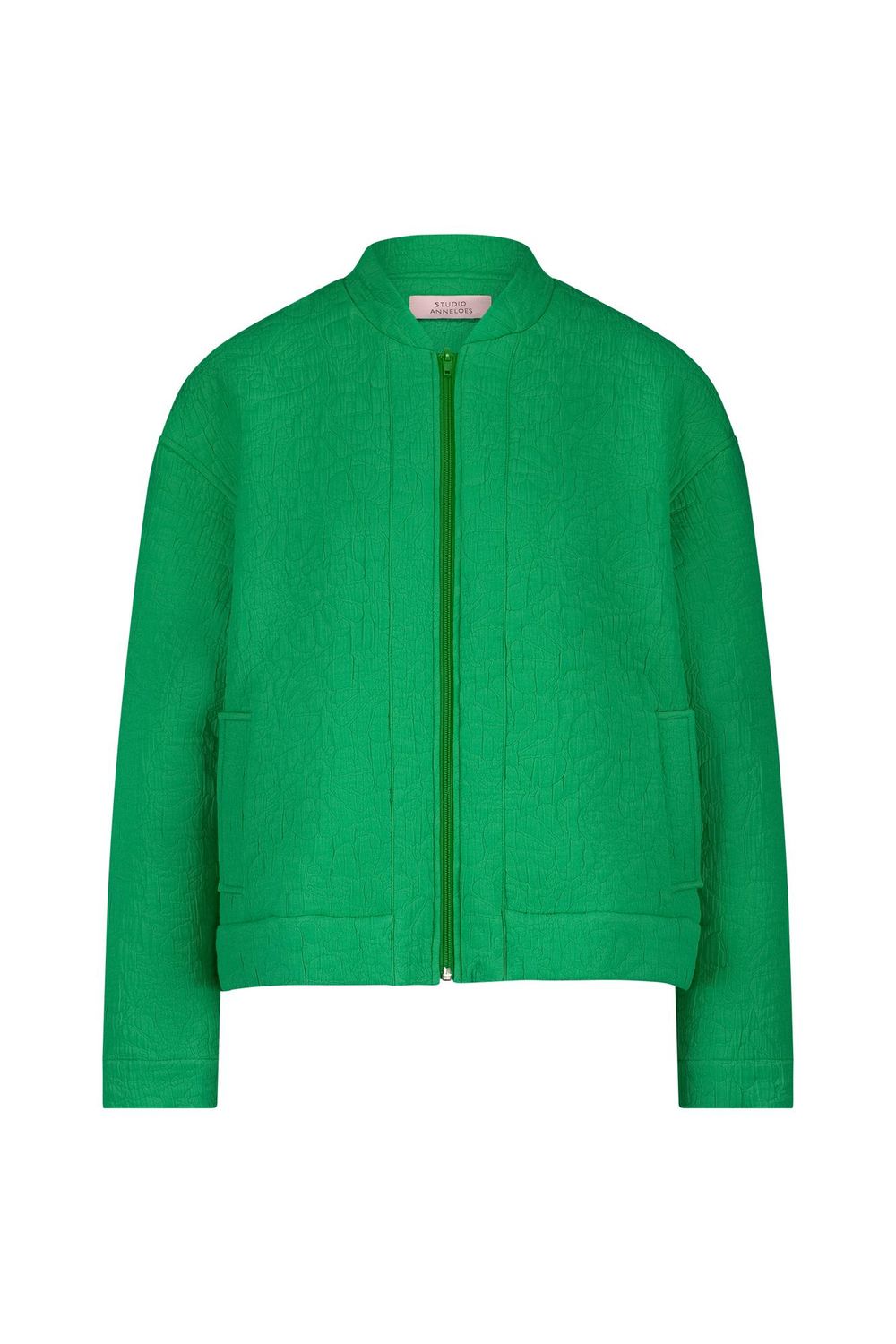 Studio Anneloes Candee flower jacquard jacket Groen