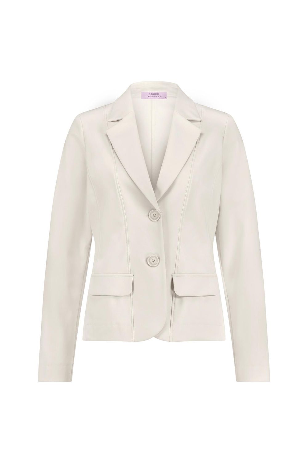 Studio Anneloes Bright bonded blazer Ecru