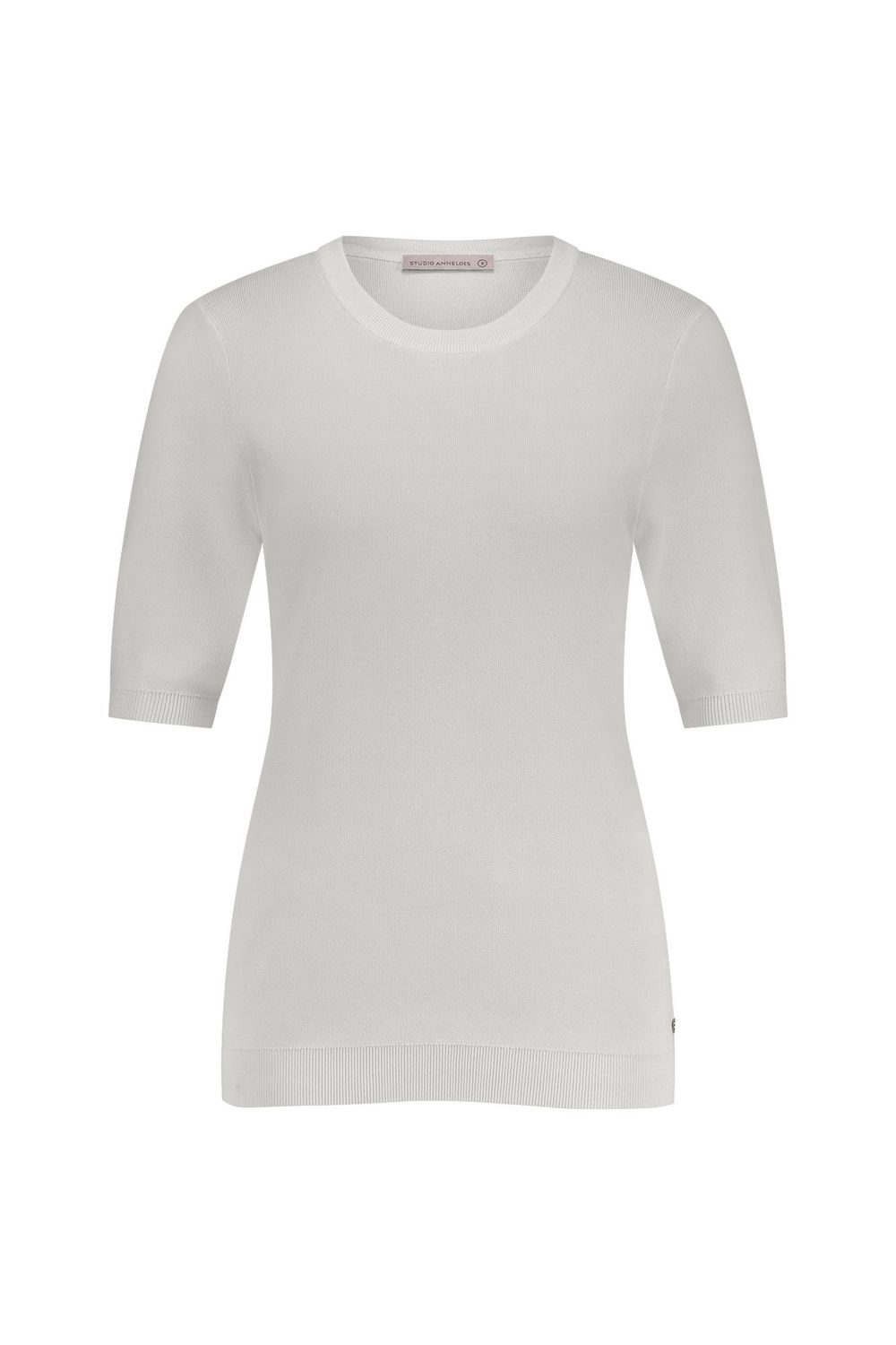 Studio Anneloes Lana ssl solid pullover Ecru