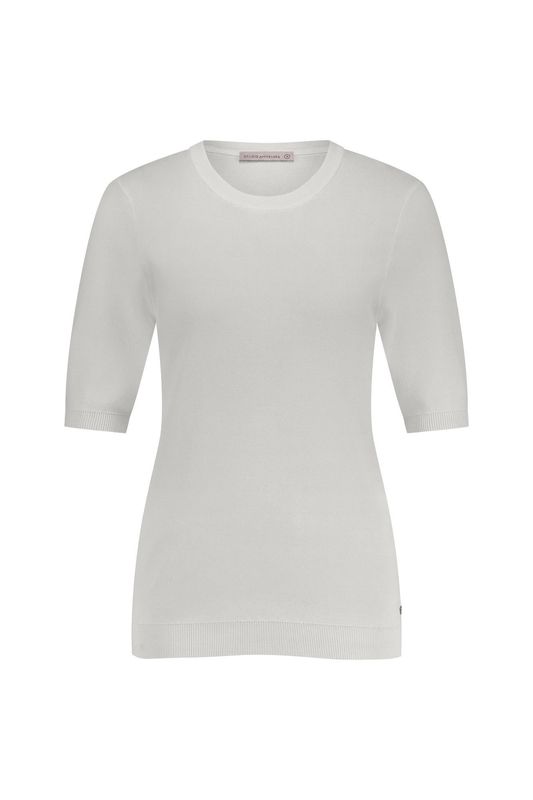 Studio Anneloes Lana ssl solid pullover Ecru