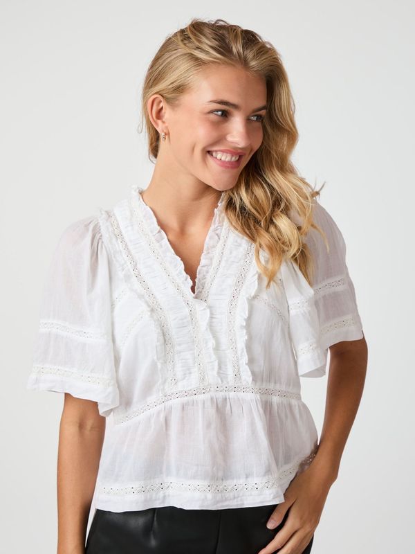 Neo Noir Evienne S Voile Top Wit