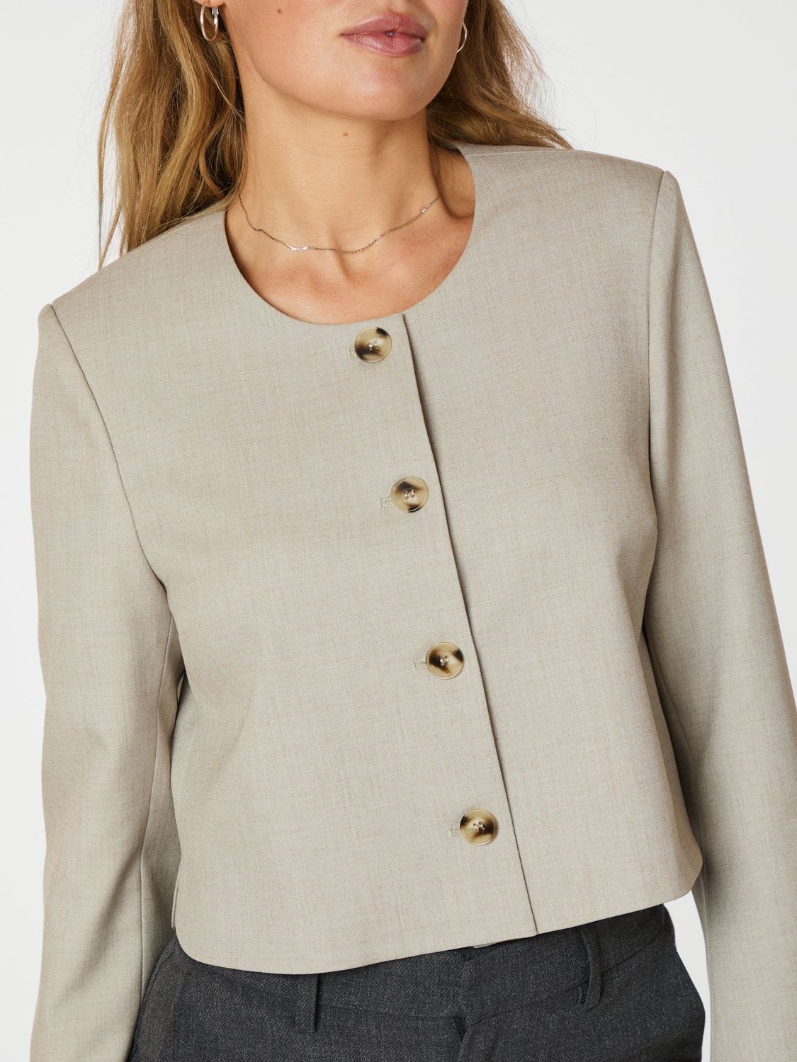 Neo Noir Flynn Jacket Beige