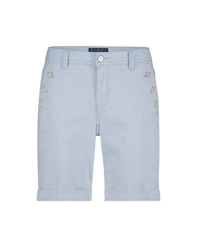 Red Button Bibette short denim stripe Jeans