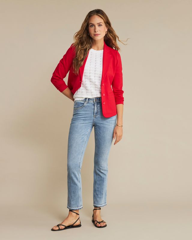 Red Button Babette CRP white seams Jeans
