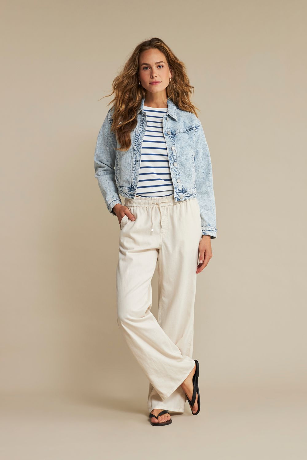 Red Button Colette cotton linen L33 Jeans