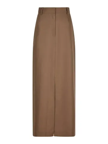 Neo Noir Leland Solid Skirt Bruin