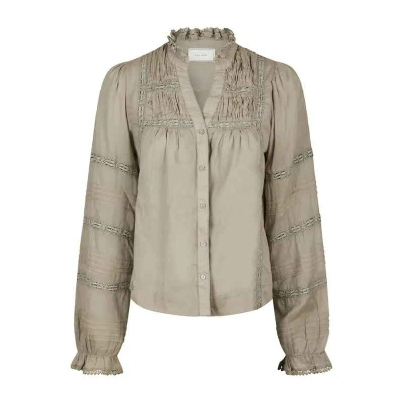 Neo Noir Lyla S Voile Blouse Groen