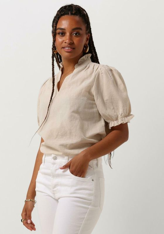 Neo Noir Odessa Linen BLouse Beige
