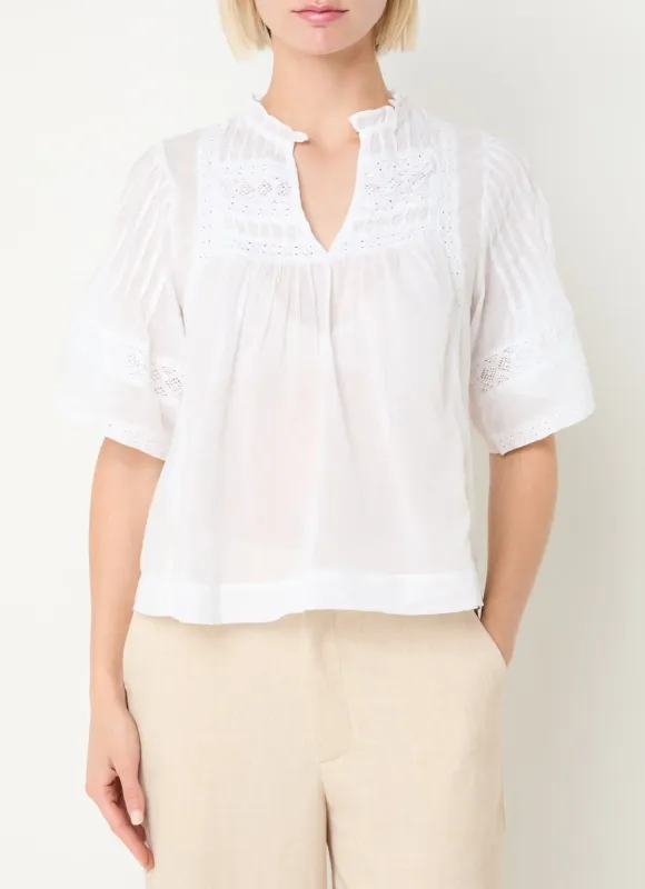 Neo Noir Siama S Voile Blouse Wit