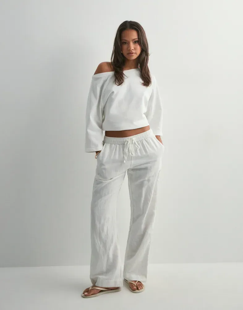 Neo Noir Sonar Linen Pants Wit