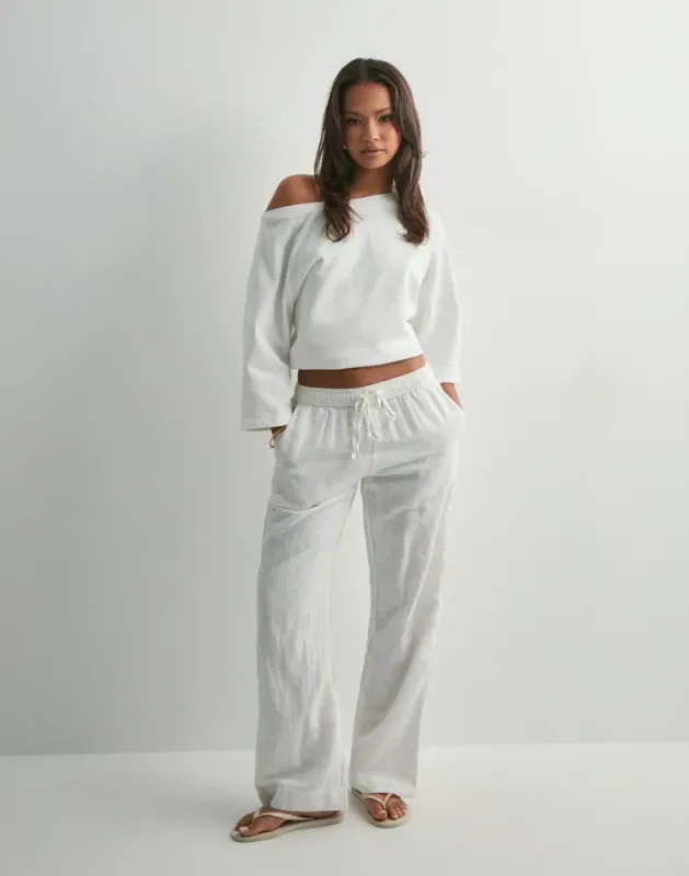 Neo Noir Sonar Linen Pants Wit