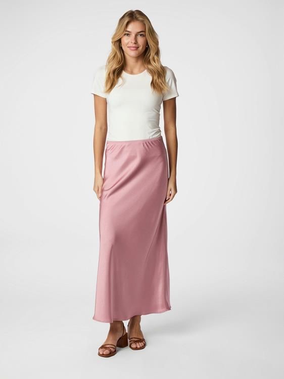 Neo Noir Vicky heavy sateen Skirt Roze