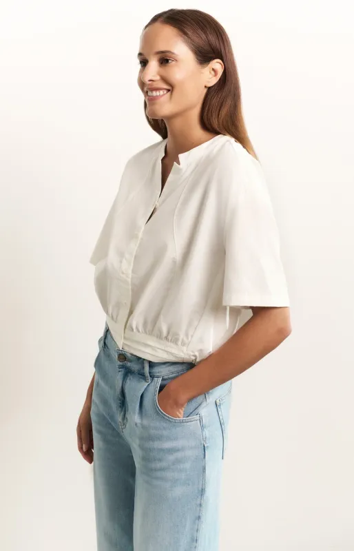 YaYa Blouse with drawcord Ecru